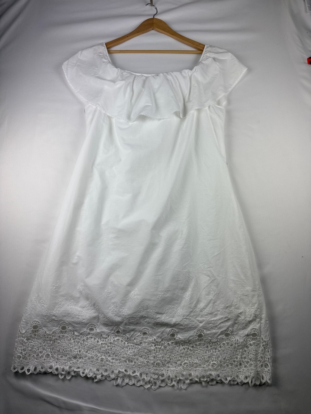 Westport White Off the Shoulder Lined Cotton Dress Women’s XL Boho Summer - Picture 1 of 9
